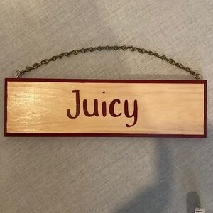 NEW NWOT 12x3.5” Horse Stall Plate Name Tag Hanging JUICY